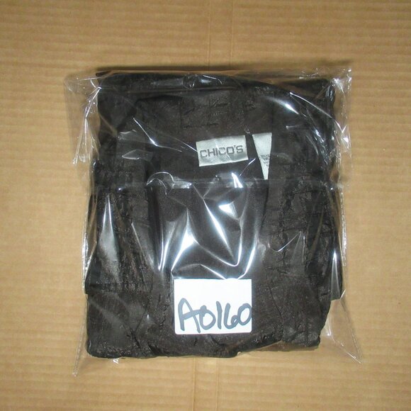 Chico’s Vintage-Inspired Textured Brown Button-Up Jacket | Size 2 (Large) - Picture 10 of 10